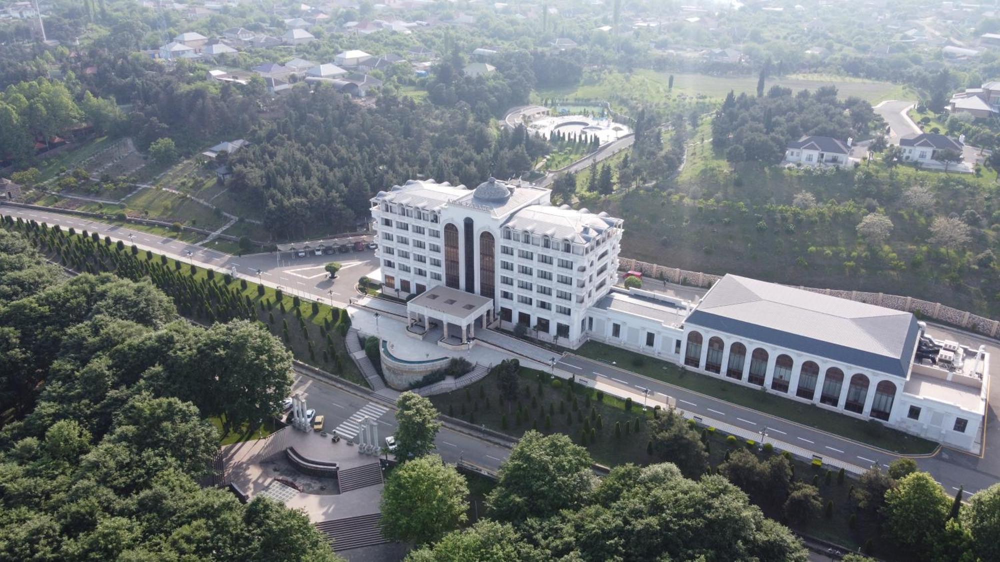 Ayan Palace Hotel Tovuz Exterior foto
